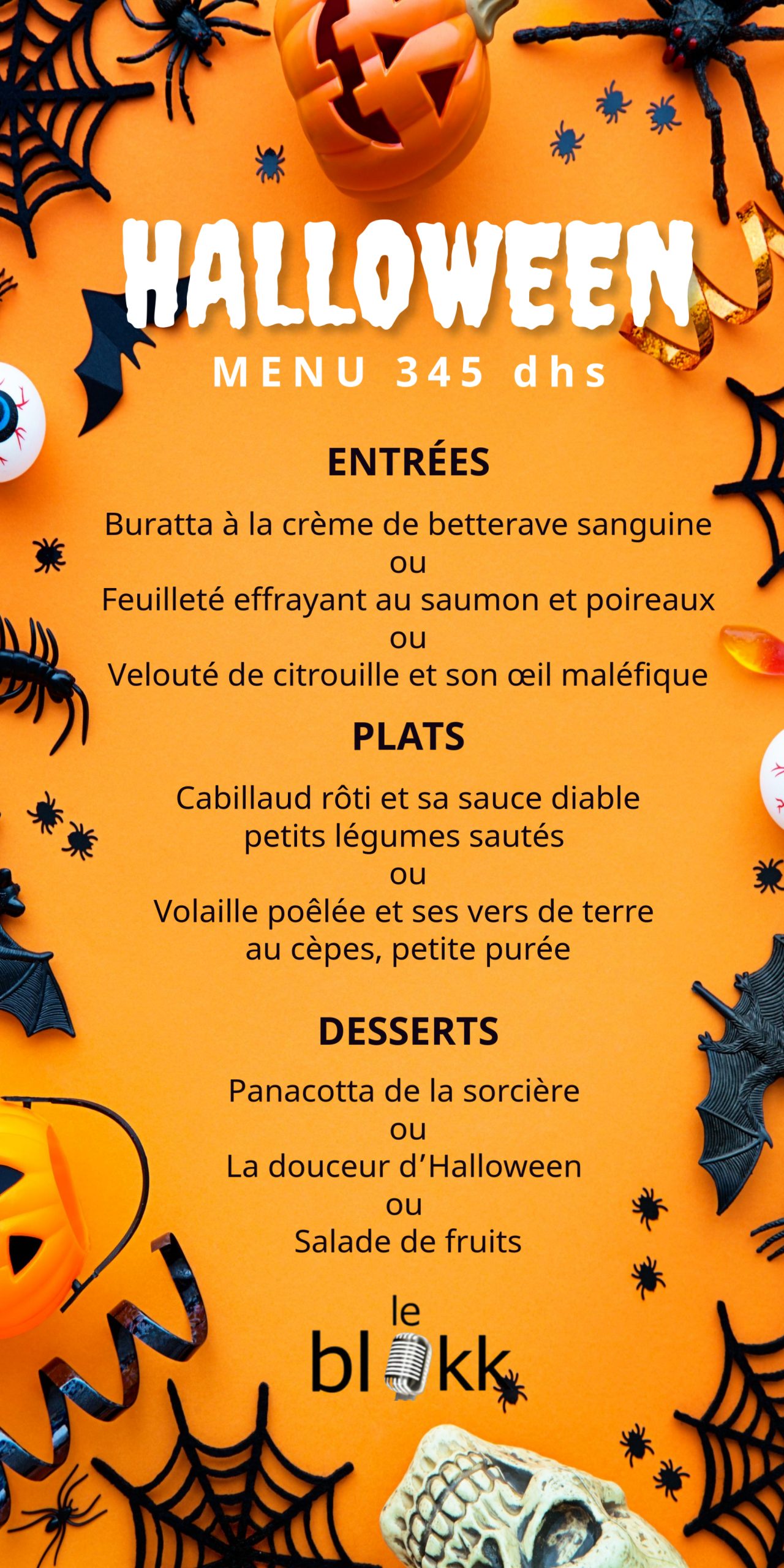 Halloween Party Menu Image